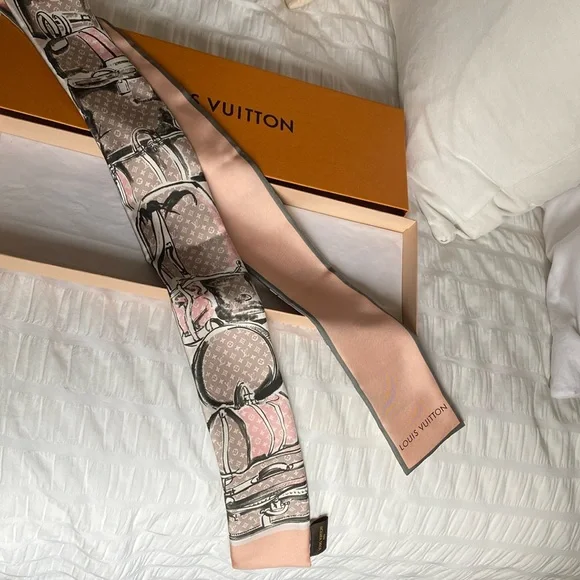 Louis Vuitton Bandeau Trunk Scarf Silk Women - Picture 1 of 3